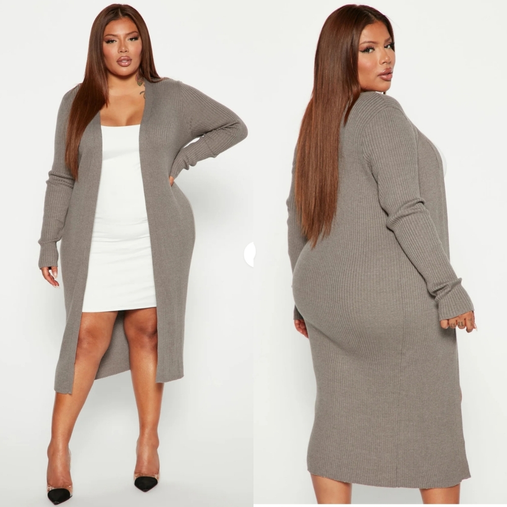 Fashion Nova Ribbed Cardigan